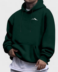 Baptiste | Sweat à capuche imprimé montagne pour homme