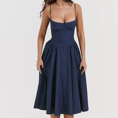 Amsa | Robe corsetée à fronces élégantes