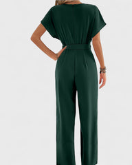 Alice | Combinaison ceinturée à col en V