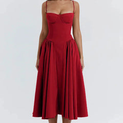 Amsa | Robe corsetée à fronces élégantes