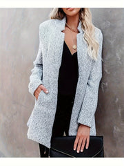 Blazer élégant à manches longues et à coupe ajustée pour femmes