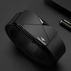 Ceinture en Cuir Véritable avec Boucle Automatique