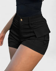 Élise | Short cargo taille haute