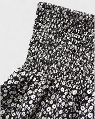 Catherine | Short à fleurs smocké taille haute