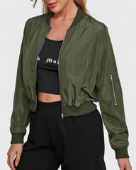 Chantal | Veste femme à manches longues avec fermeture éclair