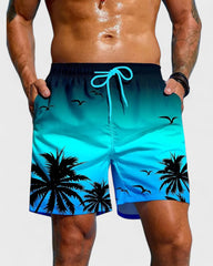 Samuel | Short de plage à motifs géométriques