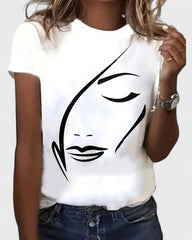 Mireille | T-shirt femme avec imprimé graphique