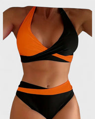 Margaux | Maillot de bain deux pièces en blocs de couleurs