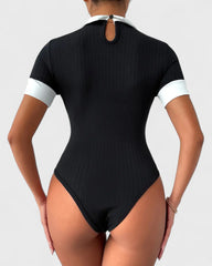 Françoise | T-shirt en maille color block