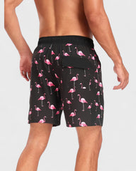 Christophe | Short hawaïen avec flamants roses