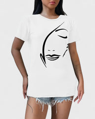 Mireille | T-shirt femme avec imprimé graphique