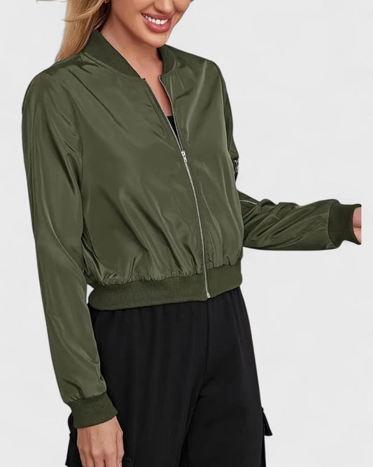 Chantal | Veste femme à manches longues avec fermeture éclair