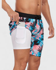 Christophe | Short hawaïen avec flamants roses