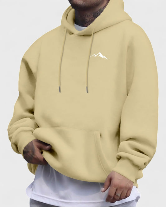 Baptiste | Sweat à capuche imprimé montagne pour homme