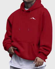 Baptiste | Sweat à capuche imprimé montagne pour homme