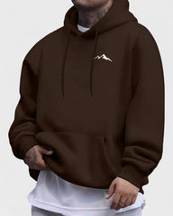 Baptiste | Sweat à capuche imprimé montagne pour homme