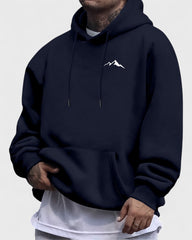 Baptiste | Sweat à capuche imprimé montagne pour homme