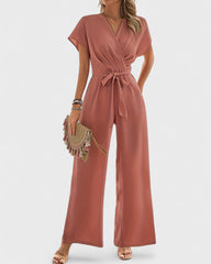 Alice | Combinaison ceinturée à col en V