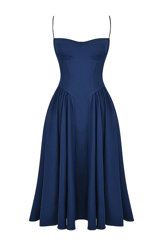 Amsa | Robe corsetée à fronces élégantes