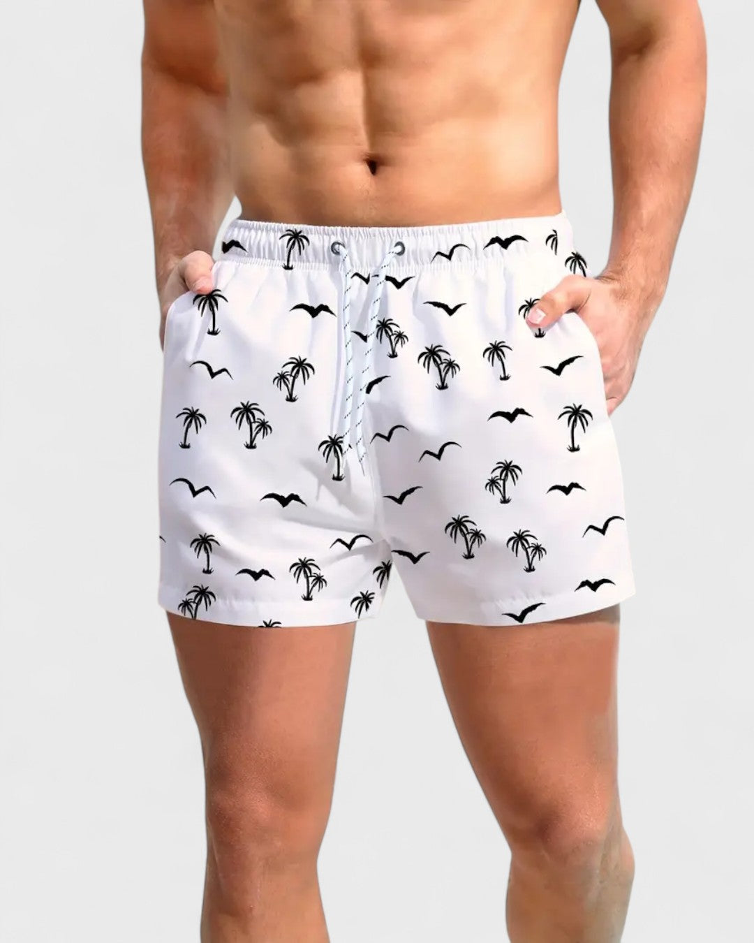 Vincent | Short avec mouettes et palmiers