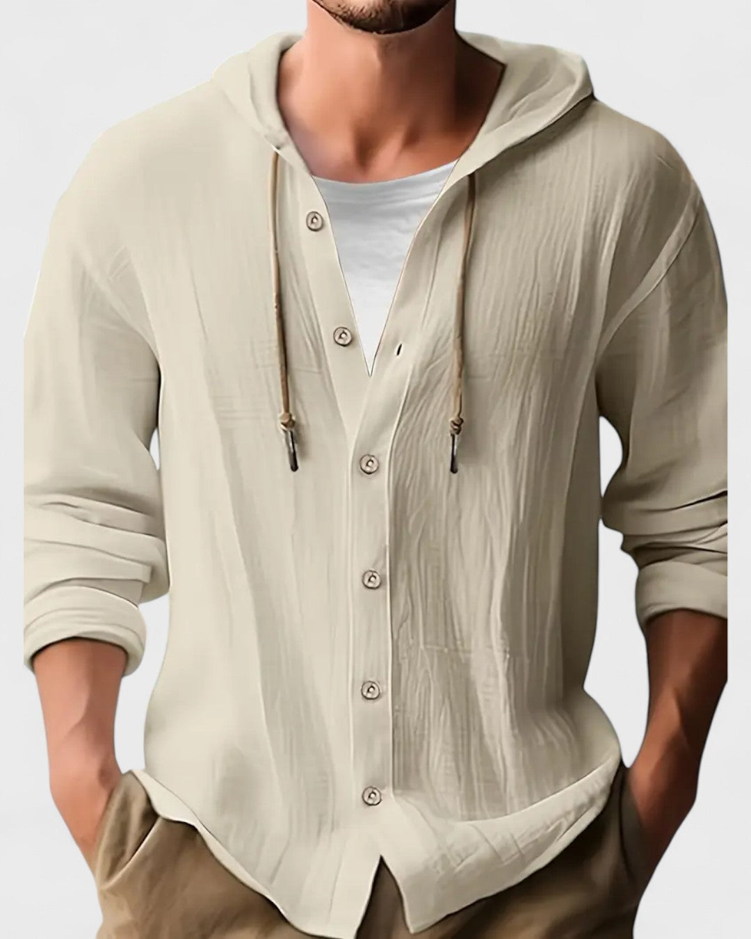 Claude | Chemise légère à capuche pour homme