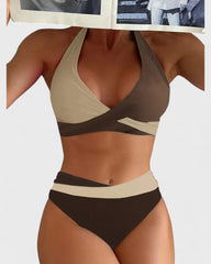 Margaux | Maillot de bain deux pièces en blocs de couleurs