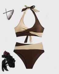 Margaux | Maillot de bain deux pièces en blocs de couleurs