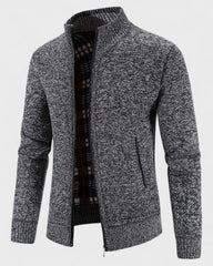 Jean | Veste zippée décontractée en maille pour homme