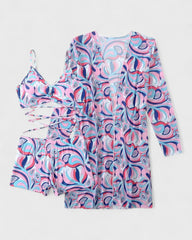 Mathilde | Bikini 3 pièces avec housse à motif tropical