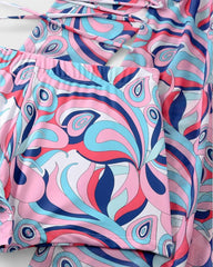 Mathilde | Bikini 3 pièces avec housse à motif tropical