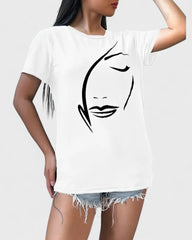 Mireille | T-shirt femme avec imprimé graphique