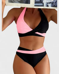 Margaux | Maillot de bain deux pièces en blocs de couleurs