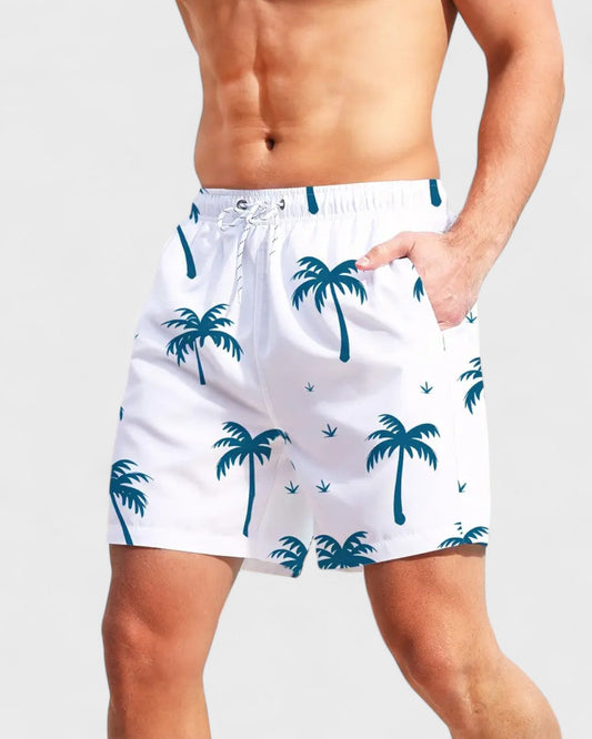 Nicolas | Short de plage à motif Palmier