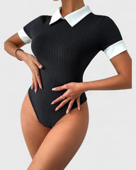 Françoise | T-shirt en maille color block