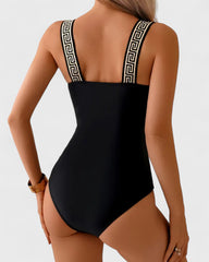 Laurence | Maillot de bain une pièce à bretelles décoratives