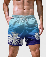 Samuel | Short de plage à motifs géométriques