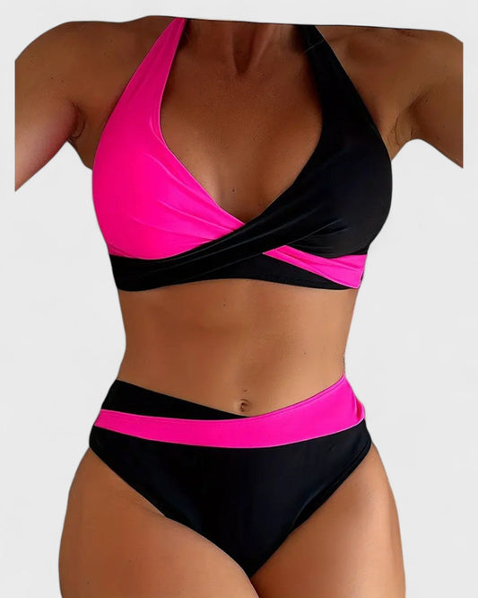 Margaux | Maillot de bain deux pièces en blocs de couleurs