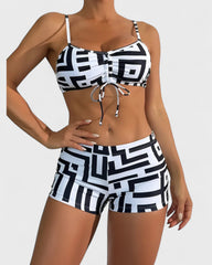 Adèle | Ensemble de plage 3 pièces géométrique