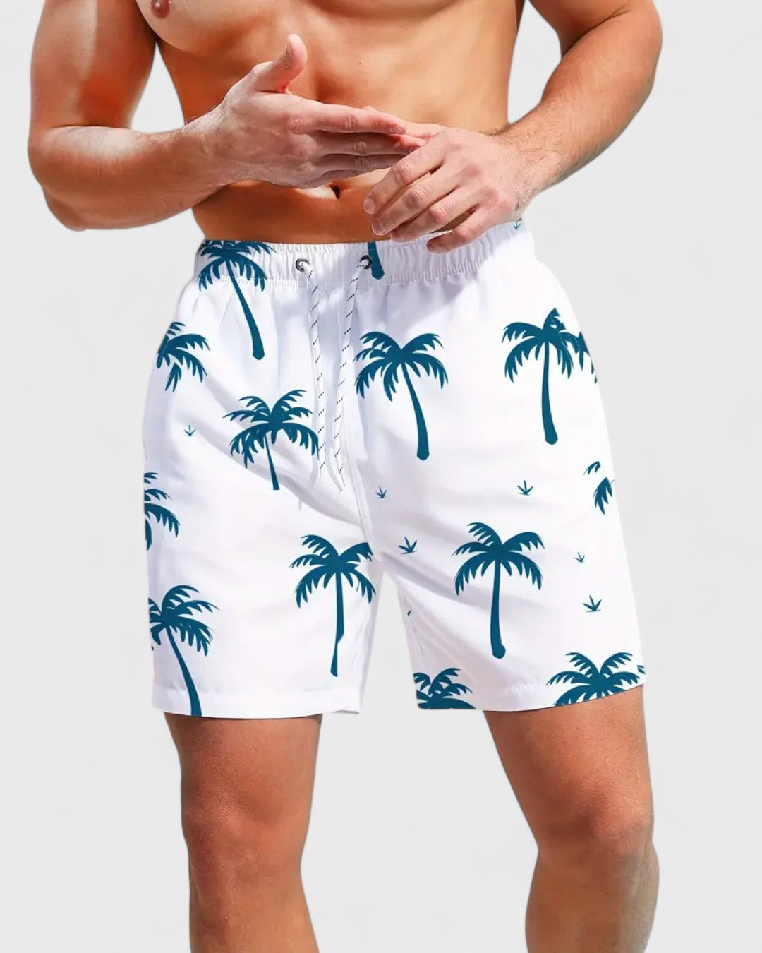 Nicolas | Short de plage à motif Palmier