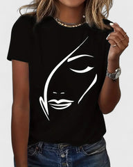 Mireille | T-shirt femme avec imprimé graphique