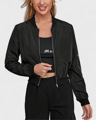 Chantal | Veste femme à manches longues avec fermeture éclair