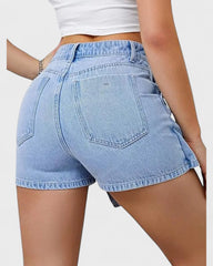 Hélène | Short en jean asymétrique pour femme